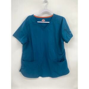 Dickies Dynamix Scrub Top V-Neck Moisture Wicking DK730 Women's XL